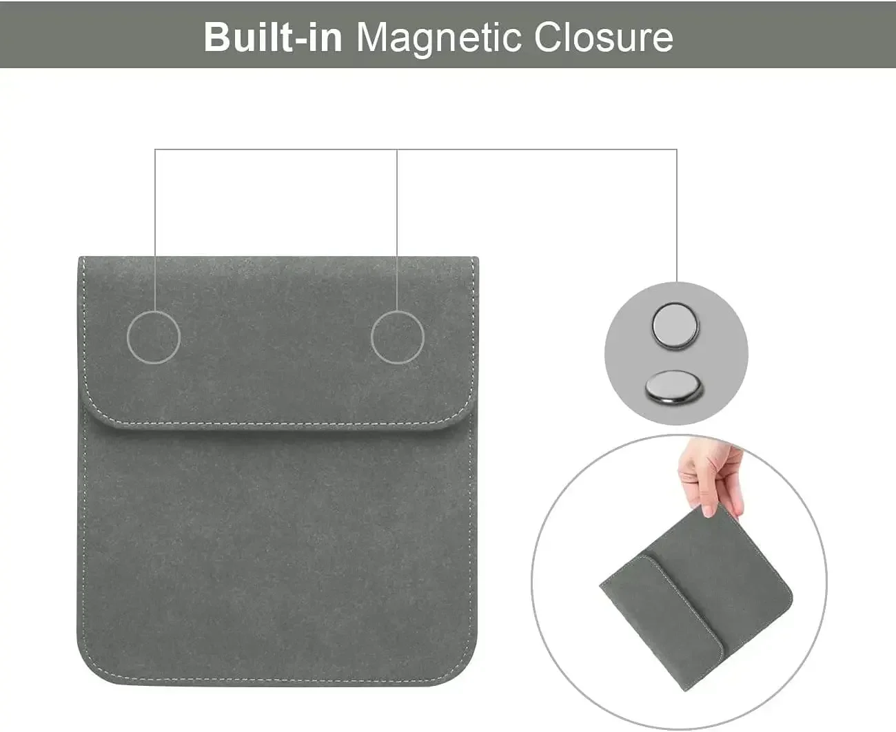 Slim Magnetic Sleeve Pouch For Kobo Libra Colour & 2 & H2O 7'' eBook Shockproof Protector Case Cover