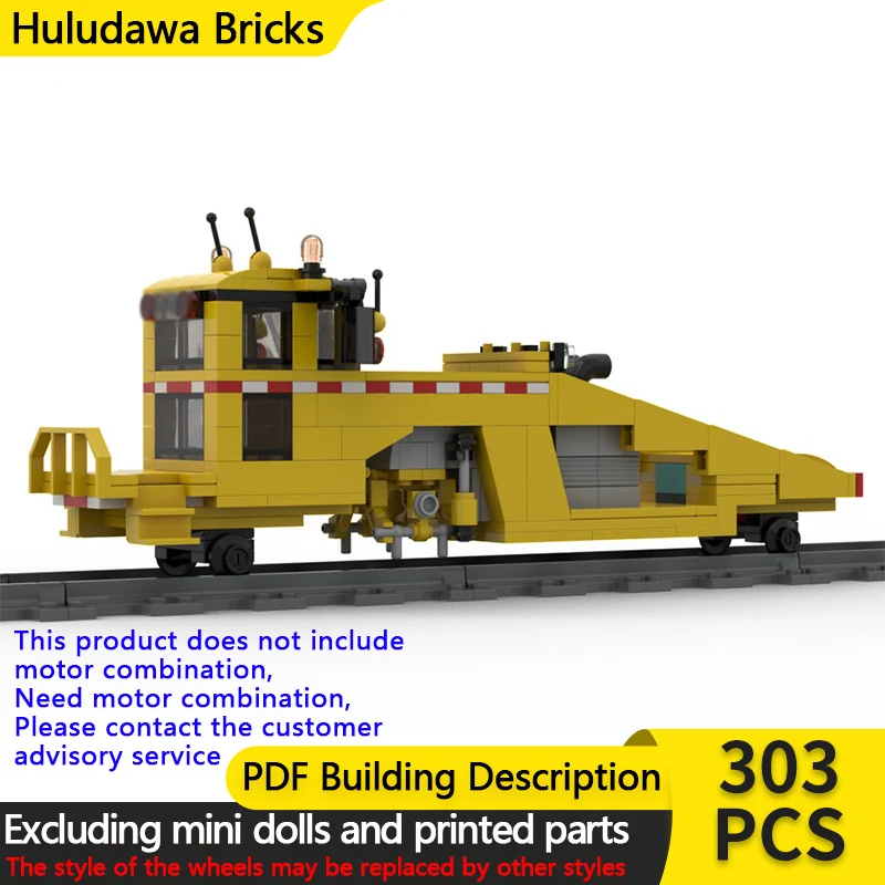 

Модель городского автомобиля MOC, строительные кирпичи, железная дорога, трамбовка, железная дорога, модульная технология, детские праздничные подарки, сборные игрушки, костюм