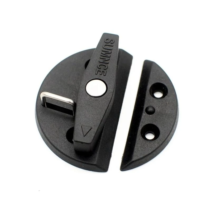 Loquet de caravane, serrure ronde pour porte de toilette, caravane, casier pour camping-car, matériel de meubles de sécurité à domicile D7YA