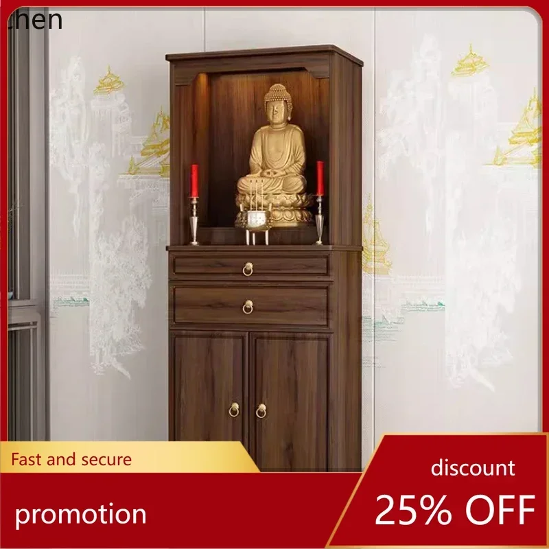 r5.21 vertical cabinet New Chinese-style household Buddha statue incense table Bodhisattva offering incense altar cabinet