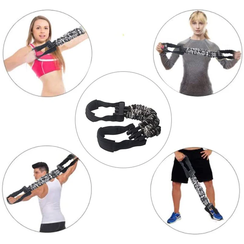 Chest Expander Adjustable Resistance Bands to Improve Arm Shoulders and Chest Strength with Assisted Pull Ups & Chin Ups Body