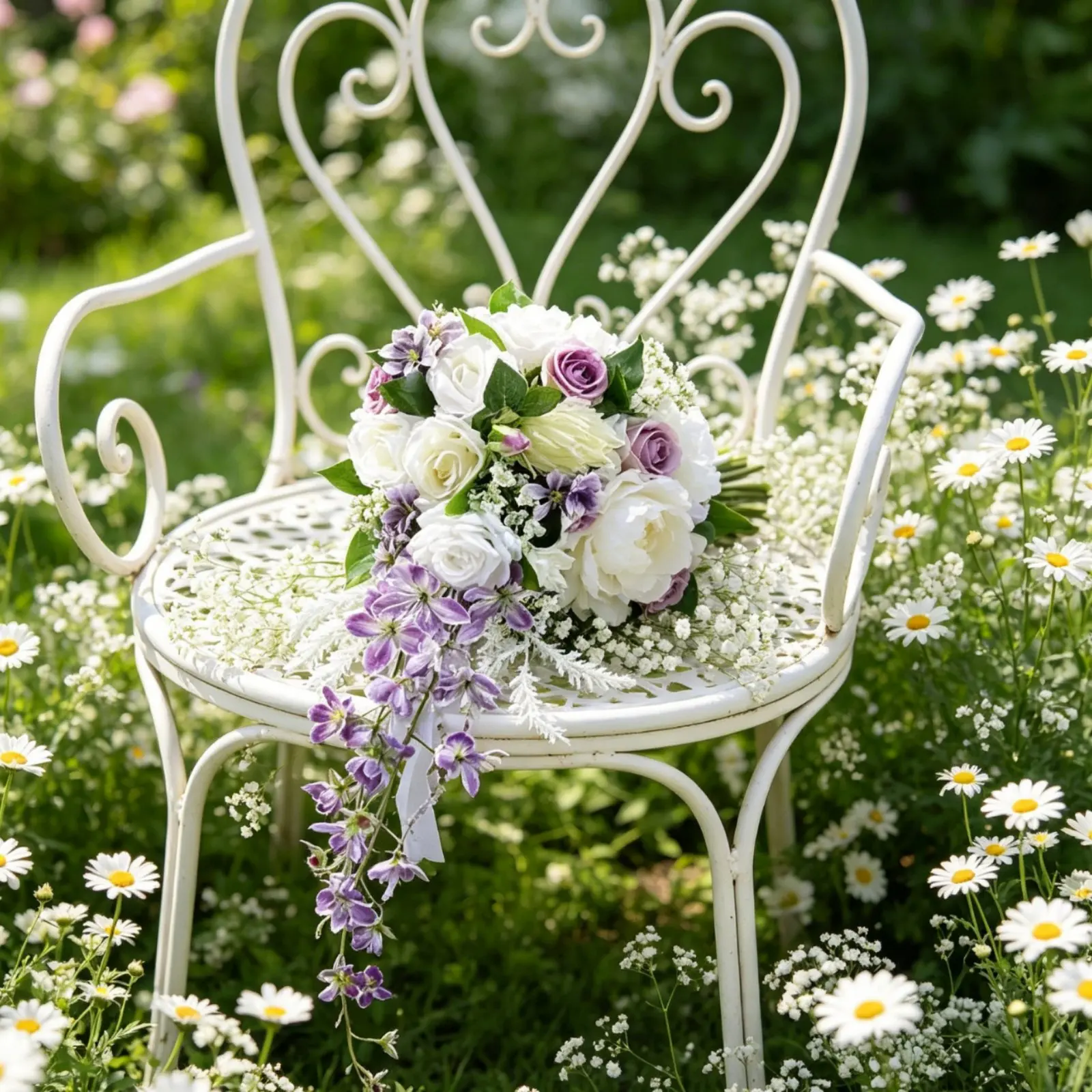 Teardrop Bridal Flower Arrangement Reusable Cascading Bridal Flower Arrangement Event Supply Realistic Looking Elegant Design