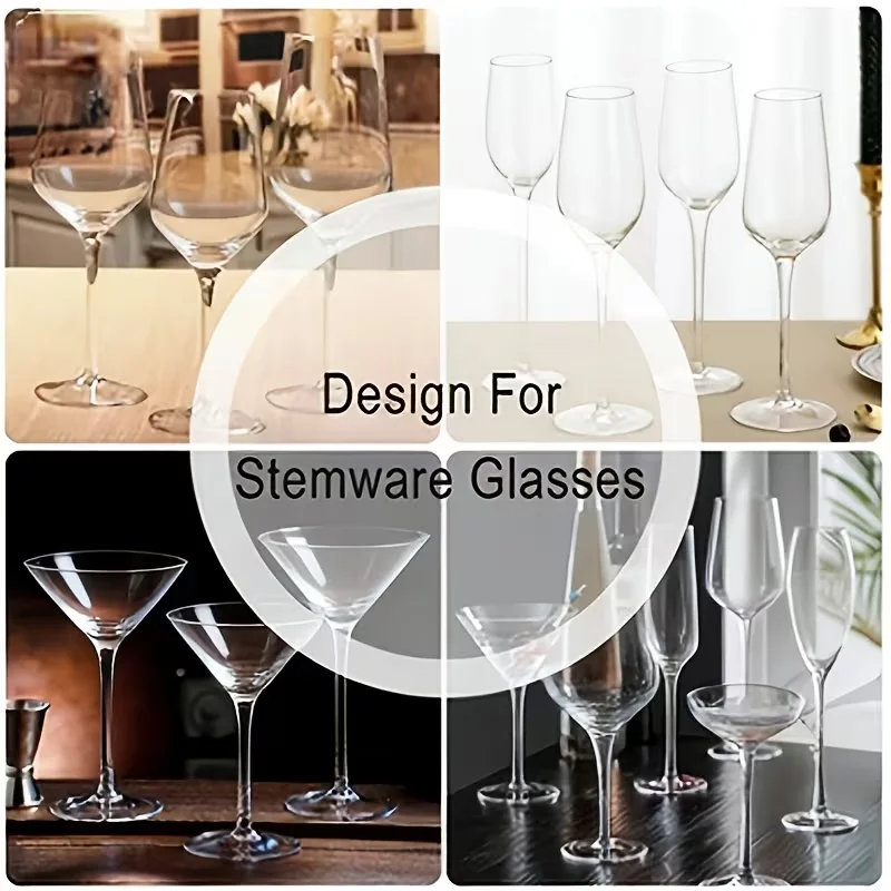 16 Glass Ball Wine Holders, Foot-Bottom Wine Holders, Wine Identifier, Wine Tasting Party Gift