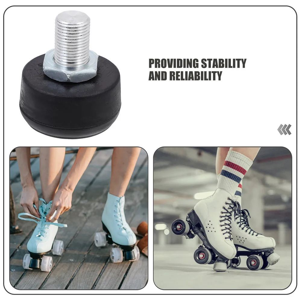 2Pcs High Elastic Rubber Toe Stoppers Adjustable Brake Block for Roller Skates Quad Skates Accessories Skating Shoes Replacement