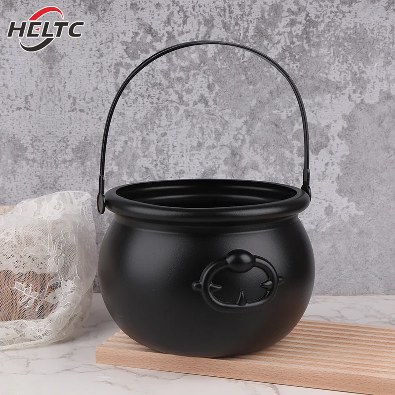 Large Wizard Witch Cauldron Decoration Prop Halloween Parties Table Centerpieces Candy Holder Table Halloween Decorations