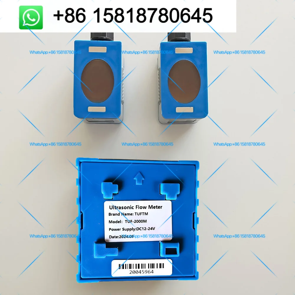 Version 21 TUF-2000M Ultrasonic Water Flow Meter TS-2/TM-1/TL-1 Sensor Liquid Flowmeter-can be used for metal/PVC pipe with DN15