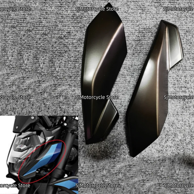 

Matte black Motorcycle Head Side Panel Upper Front Headlight Nose Turn Signal Fairing Fit For BMW S1000R M1000R 2021-2024