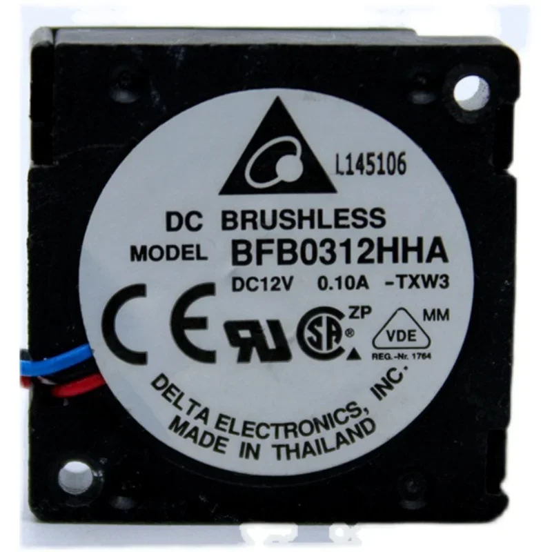 

Ltsf For Delta Electronics BFB0312HHA TXW3 DC 12V 0.10A 30x30x10mm 3-Wire Server Cooling Fan 3cm