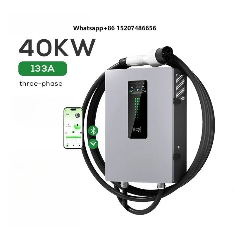 Wall-mounted charging station  electric charger 40Kw fast DC ev charging station