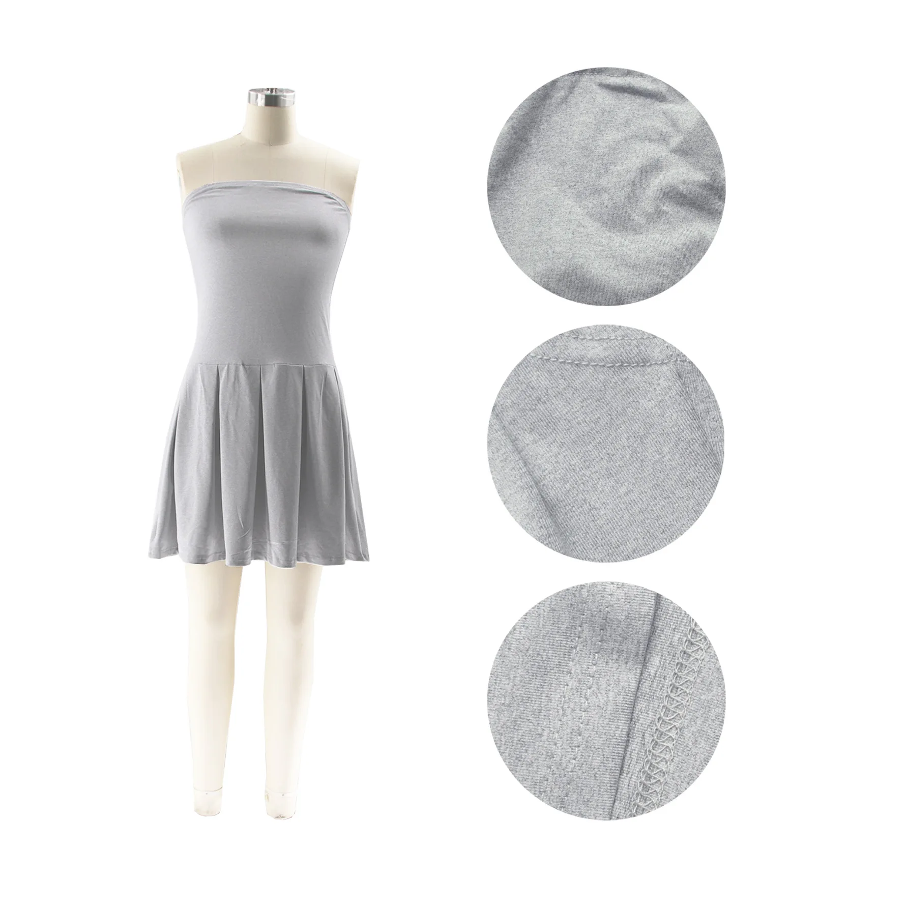 Mini Dress Women Dresses Sexy A Line Vestidos Bodycon Y2k Streetwear Strapless Sleeveless Elegant Slim Night Party High Waist