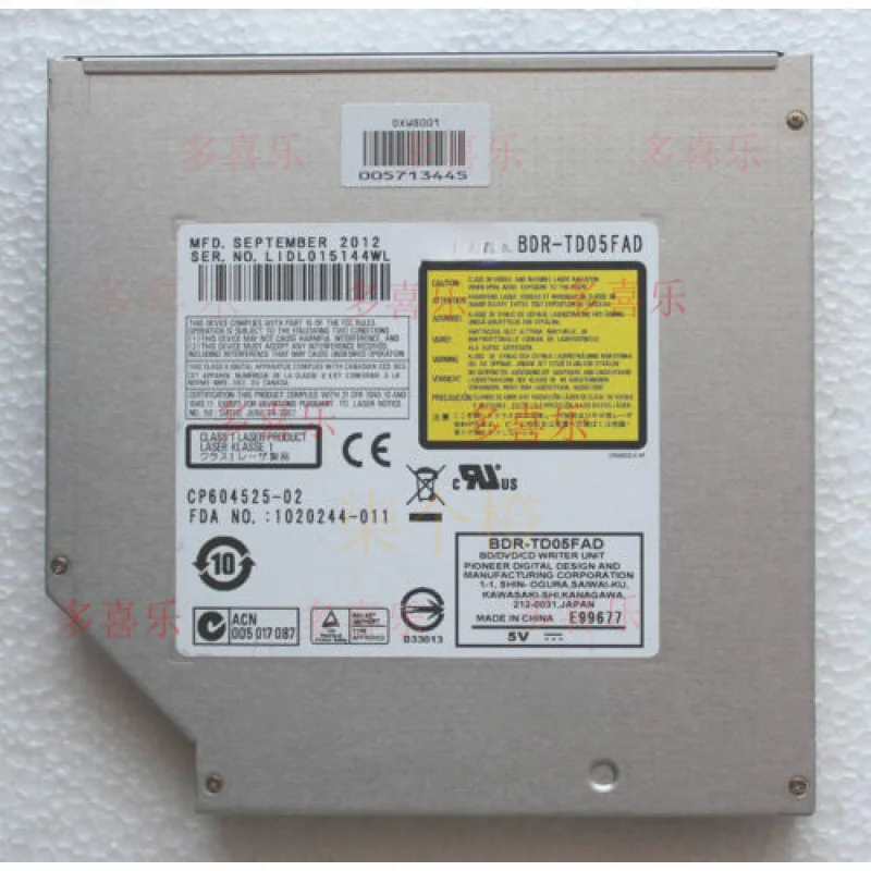 AA   New for  Pioneer BDR-TD05 TD04 6X 3D Blu-ray Writer Burner DVD RW SATA Drive 12.7mm