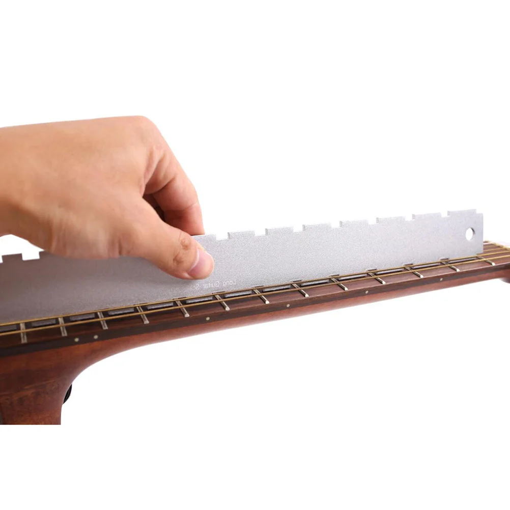 

Metal Measuring Ruler Dual Scale Guitar Straight Edge Tool For Fretboard Leveling Setup Adjustment Luthier Gauge Electric
