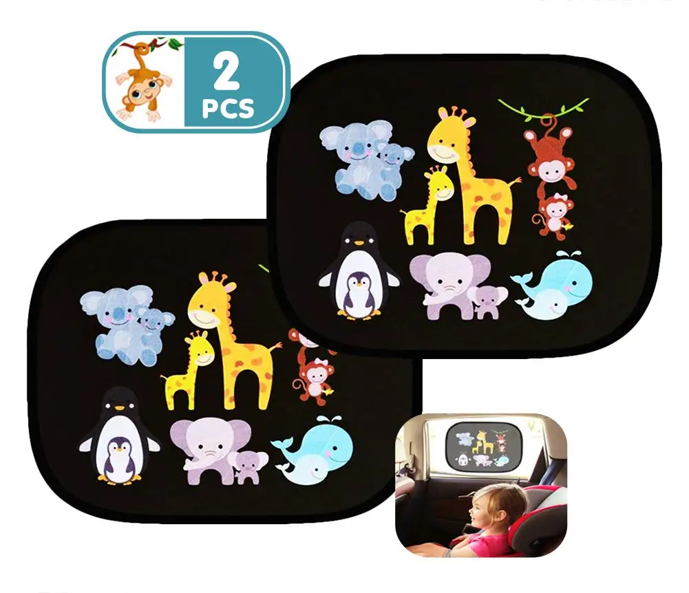 

Creative Cartoons Cute Car Sun Shades Car Window Shades for Rear and Side Window Car Heat Shield Protect For Baby Window Shade