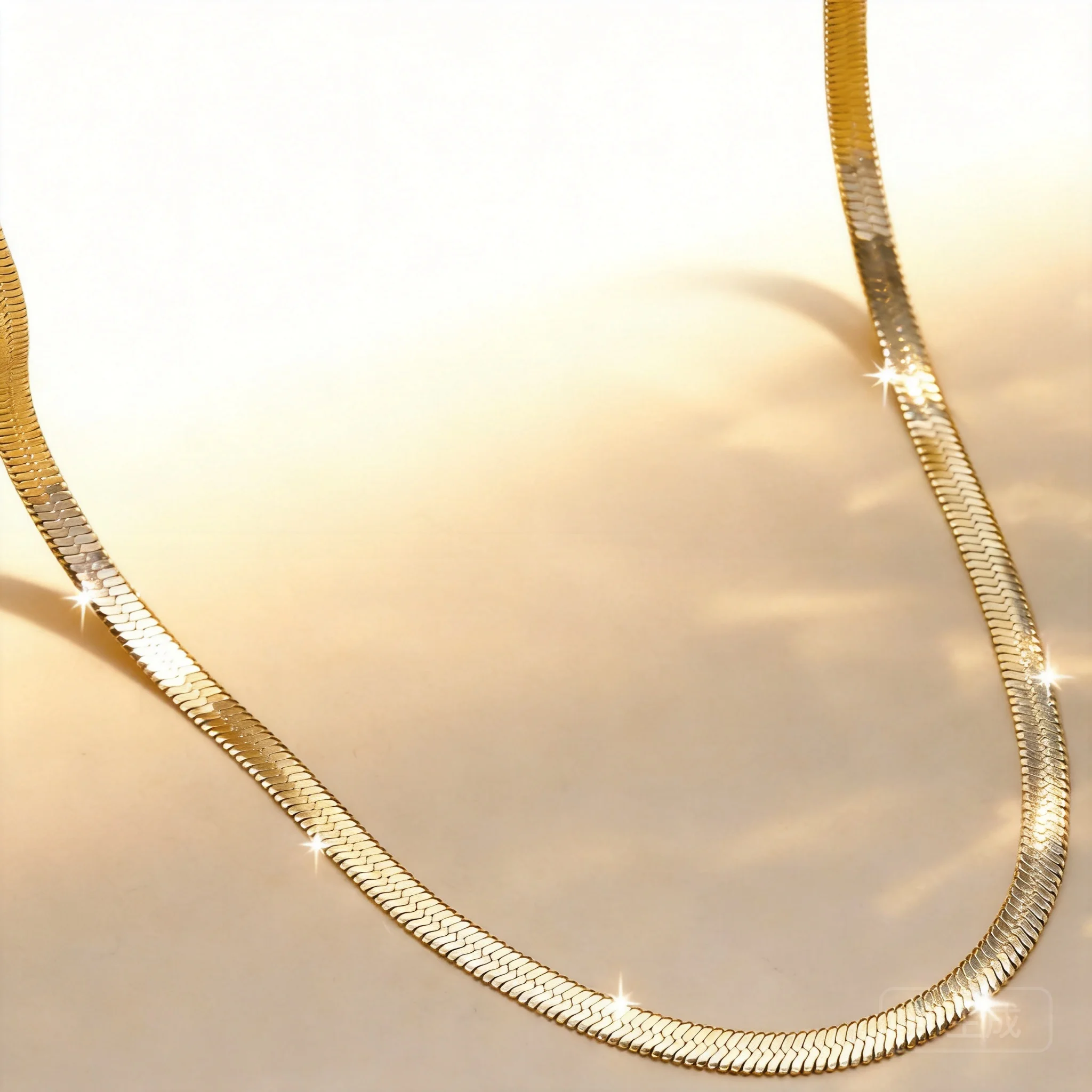 

Titanium Steel Blade Flat Snake Bone Chain Necklace For Men Women Trendy Versatile Fashion Daily Outfit Wear Clavicle Chain Jewe
