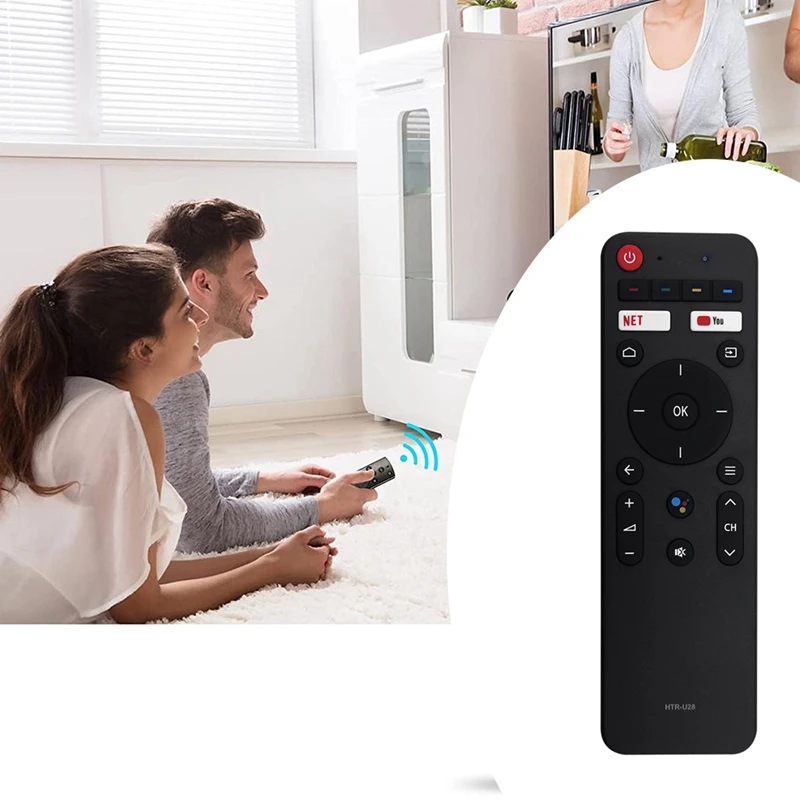 하이얼 스마트 안드로이드 TV LE40K6600G H50S6UG용 일일 HTR-U28 리모컨 교체