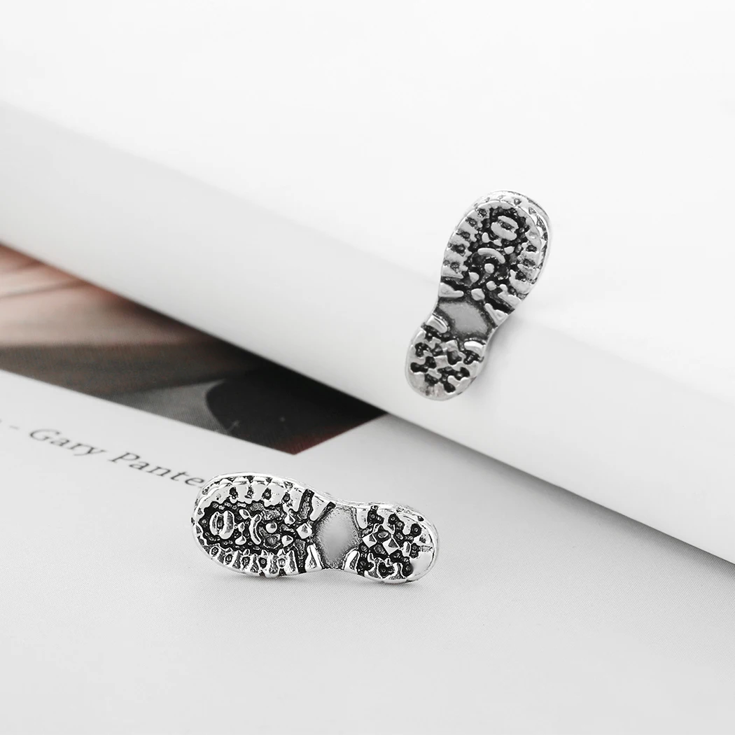 Todorova Vitality Girl Footprint Earrings For Women Men Punk Hiphop Elegant Delicate Jewelry Party Gifts