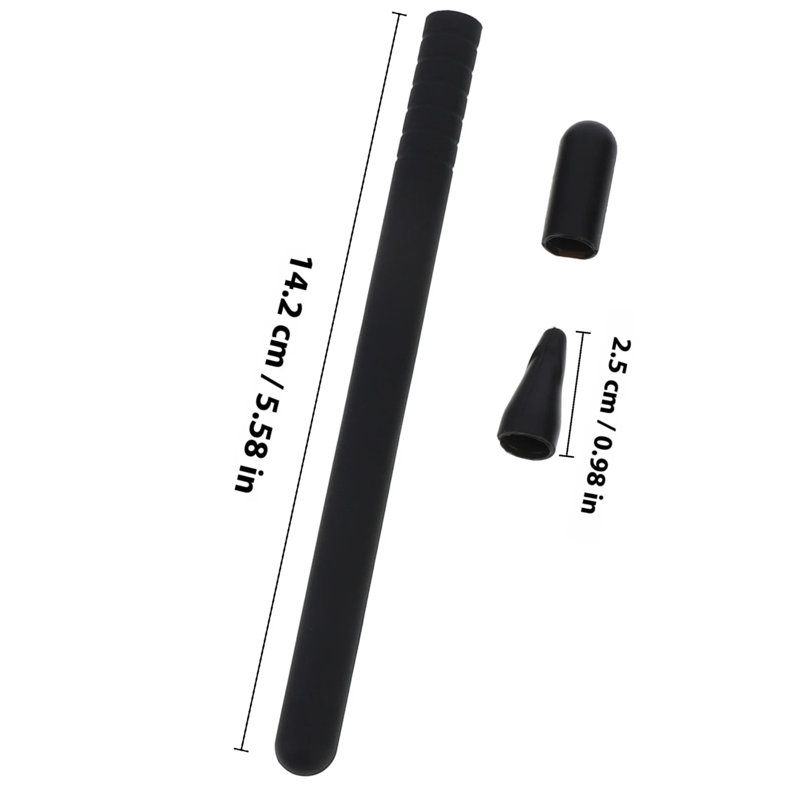 2Set Pelindung Pena Stylus Penutup Lengan Silikon Tahan Guncangan Ramah Kulit Ringan Perlindungan Tingkat Ergonomis