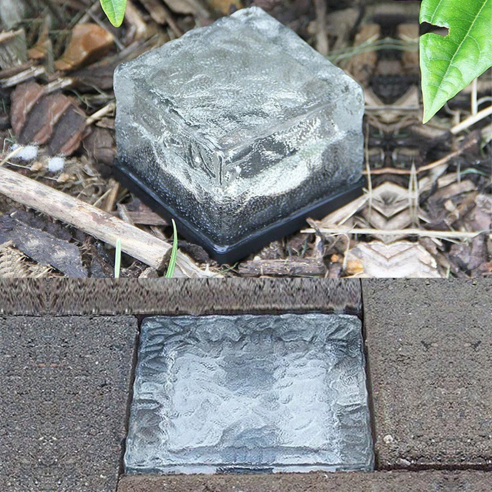 

Floor Tile Lamp Landscape Path Lights Outdoor Pathway Driveway Solar Garden for outside Lighting