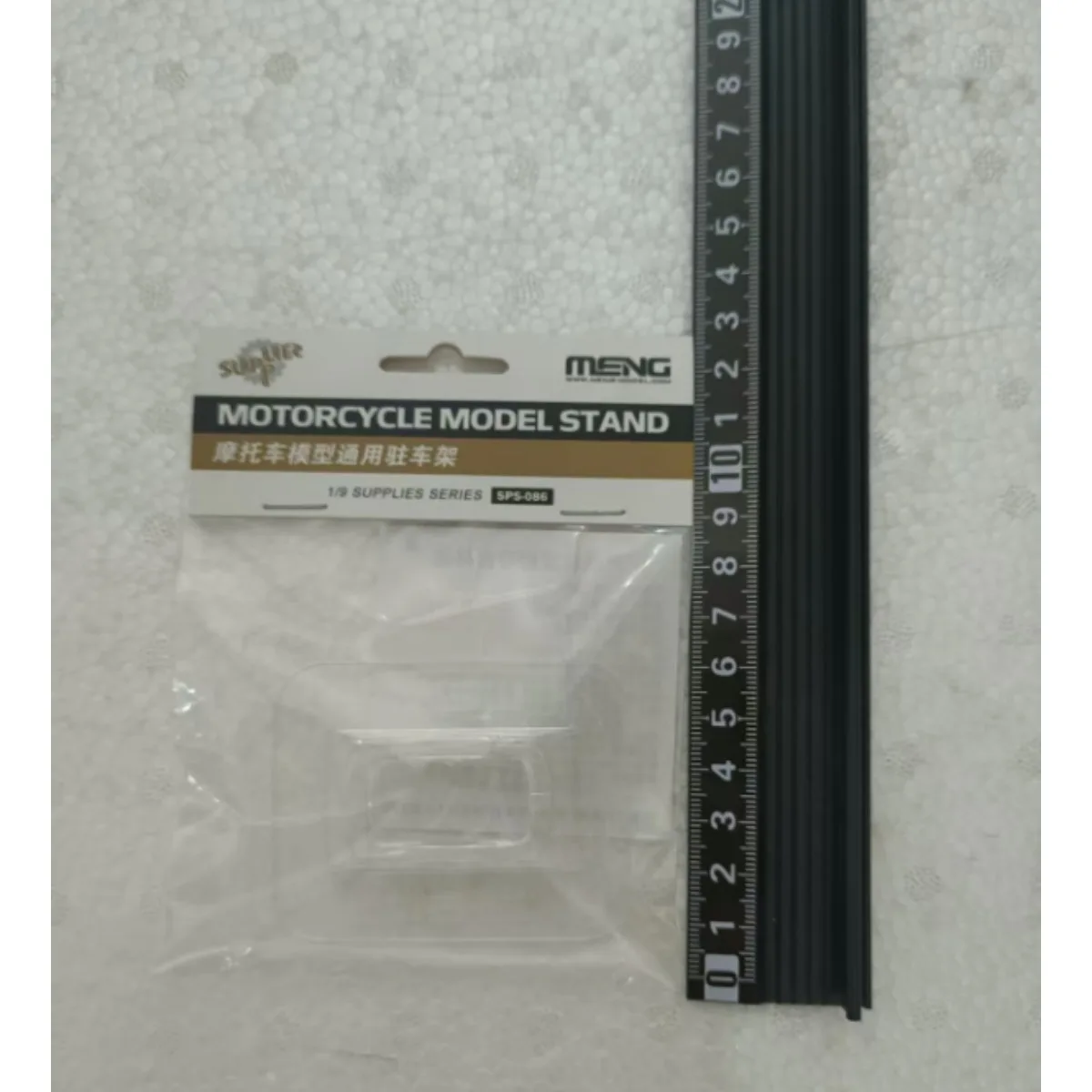 

MENG Assembly plastics model kit SPS-086 1:9 Scale SUPPLIES SERIES Model Motorcycle Stand Custom Collectible Children Toy Gift