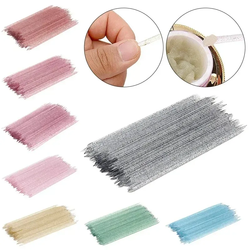 

20/200PCS Reusable Double-head Crystal Cuticle Pusher Cuticle Removal Tool Orange Wood Nails Pedicure Care Drill Stick Tools