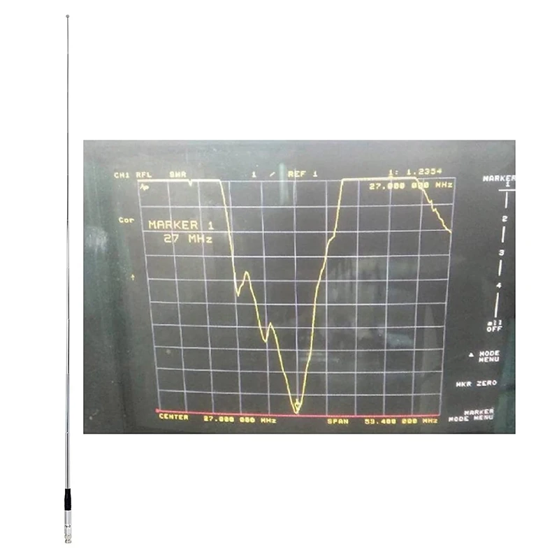 Антенна 27 МГц, телескопическая антенна с 9 до 51 дюйма, с гироскопом, для портативного радио CB, разъем BNC