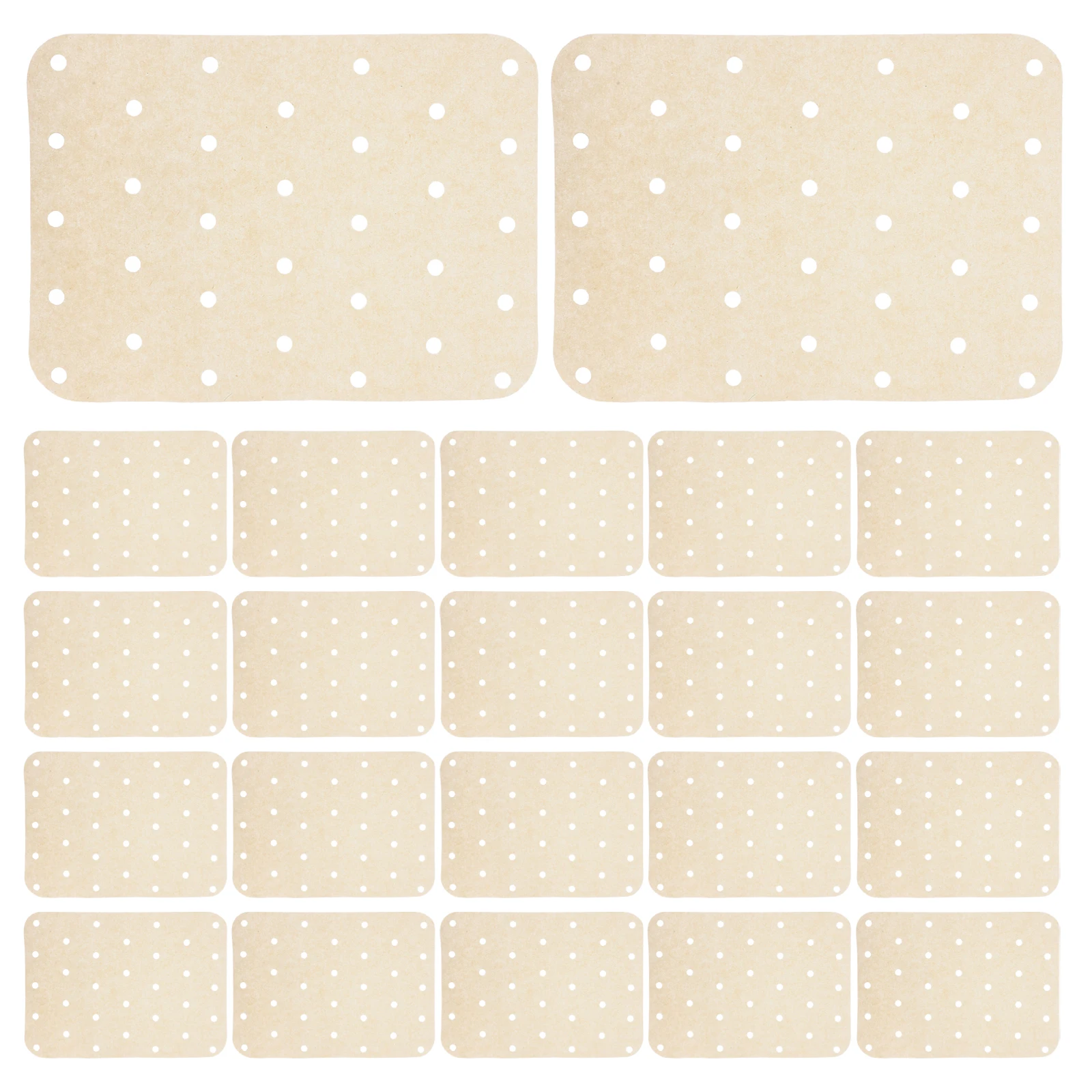 

150pcs Air Fryer Oil Absorbing Paper Baking Liners Cooking Sheets 20 5x14cm Perforated Heat Resistant Non Staining Oven Use
