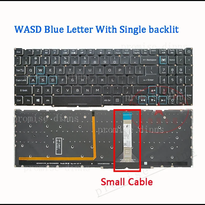 M  Laptop Keyboard For ACER Nitro 5 AN515-56 AN515-58-51R3/52SM/76RW AN515-45 N20C1