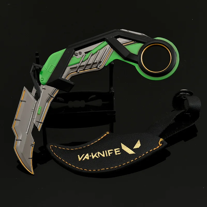 Modelo Periférico de Metal de Arma Valorant, Ornamentos Desktop, Coleção Toy Gift, Periférico do Jogo, 16cm, RGB 11z Pro Karambit