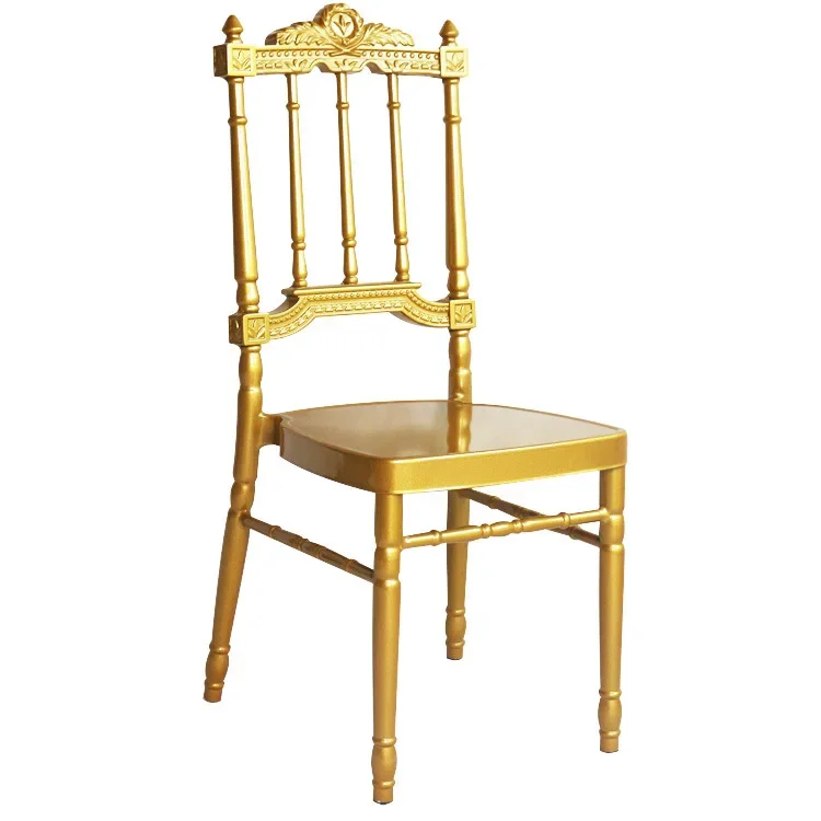 Wedding Bamboo Chair Banquet  Iron Aluminum Alloy Gold