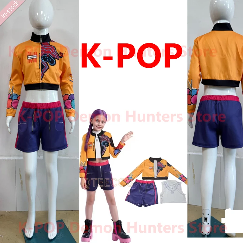 

Kpop Rumi Zoey Mira Cosplay Costume Women Girls White Leather Suit Halloween Carnival Party Comic-con Role Playing Outfit