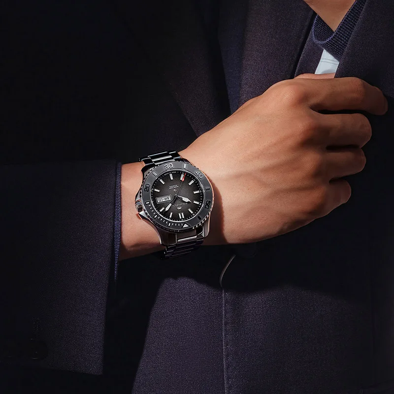 NEW Seagull Men\'s Watch Sapphire Crystal Luminous Mechanical Wristwatch 200M Diving Watches Man Clock relogio masculino 1047