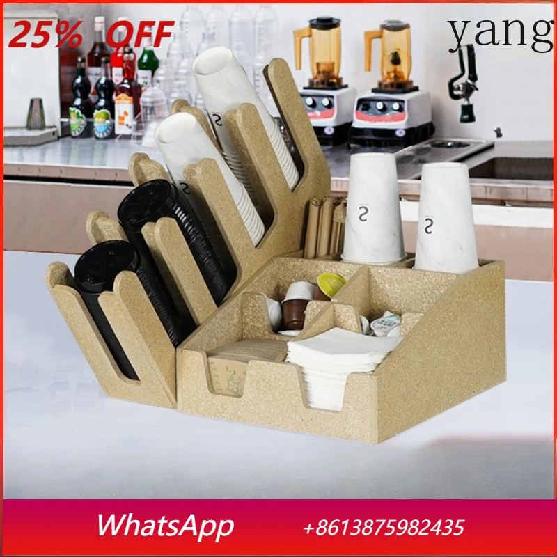 

LH Straw Paper Cup Holder Cup Lid Paper Towel Set Box Insulation Bag Storage Box