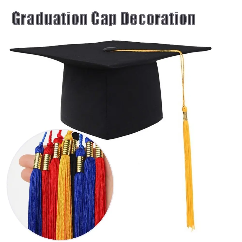 Keepsake Golden Pendant Graduation Tassel Long DIY Academic Tassel Fringe Trim Hang Rope Hats Accessories Party Accessories