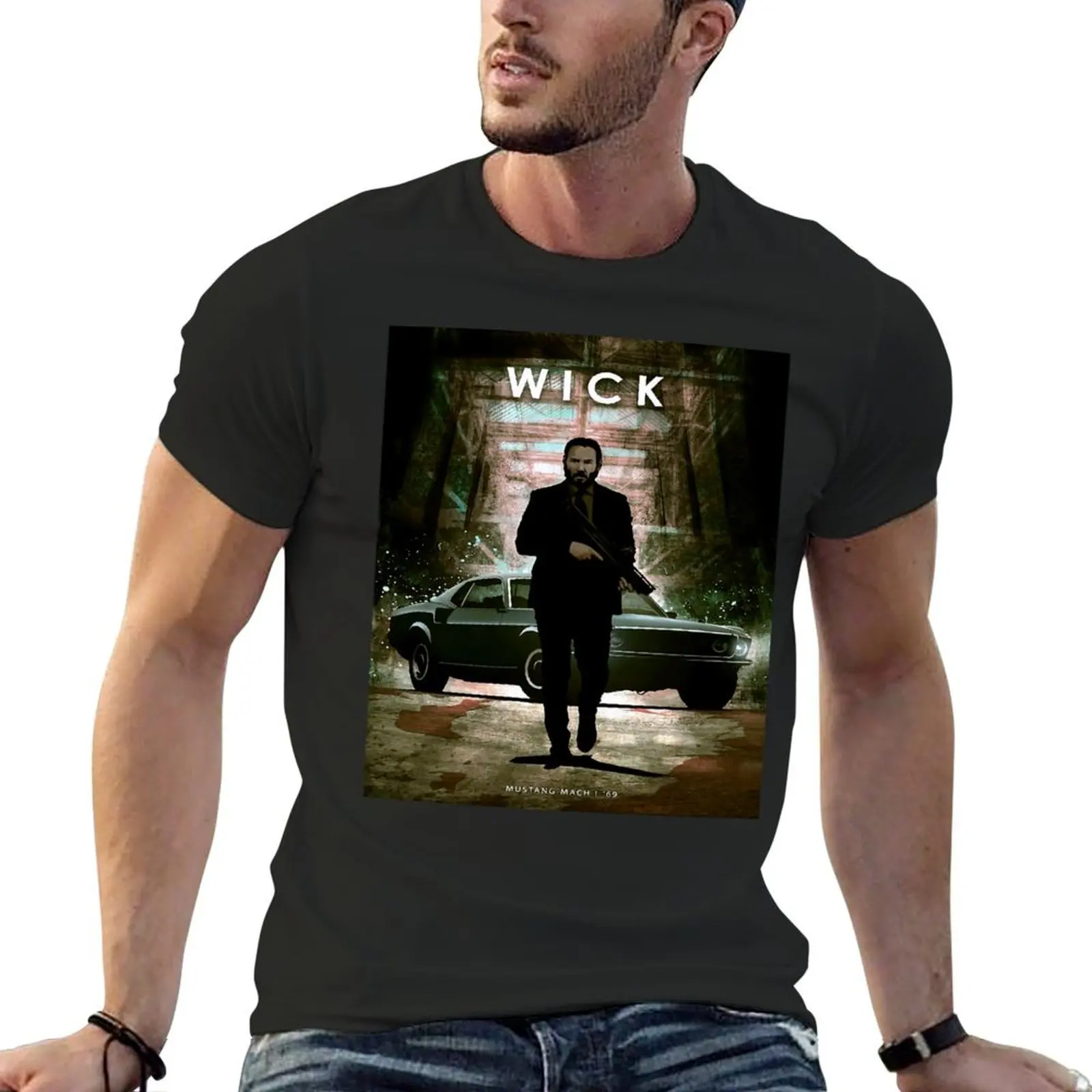 John Wick T-Shirt summer top kawaii clothes summer tops mens funny t shirts