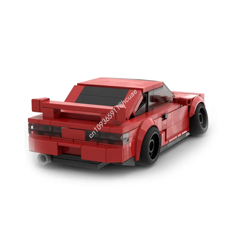 253PCS MOC Speed Champion City Nissans Silvia S13 240sx Drift Car Building Blocks Technique Racing Creative Brick Toys Gifts