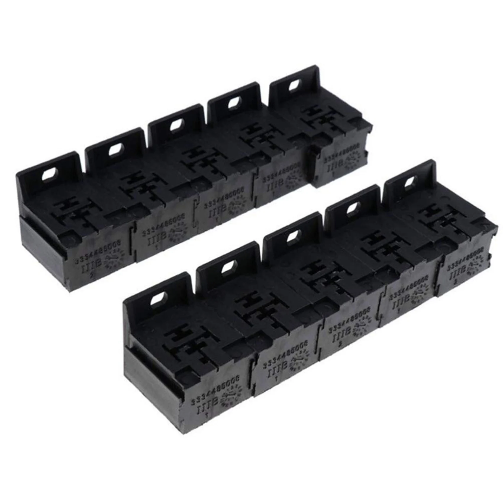 Car Auto 30A-80A Relay Bracket Terminal Case Holder Relay Base Holder 5 Pin Socket dengan 50Pcs 6. M Terminal untuk Mobil