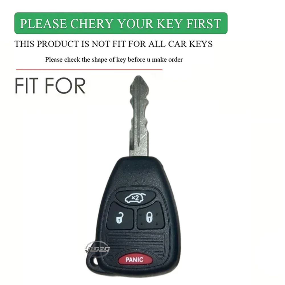 Keychain Holder For Jeep Caliber Avenger Compass Grand Cherokee Patriot Dodge For Chrysler Voyager Pacifica Car Key Caps