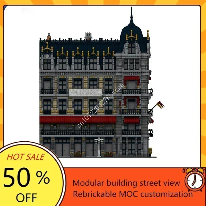 10126PCS Cafe Hotel Modular MOC Creative street view Model Custom Puzzles Architecture DIY Education Assembly Model Toys Gifts
