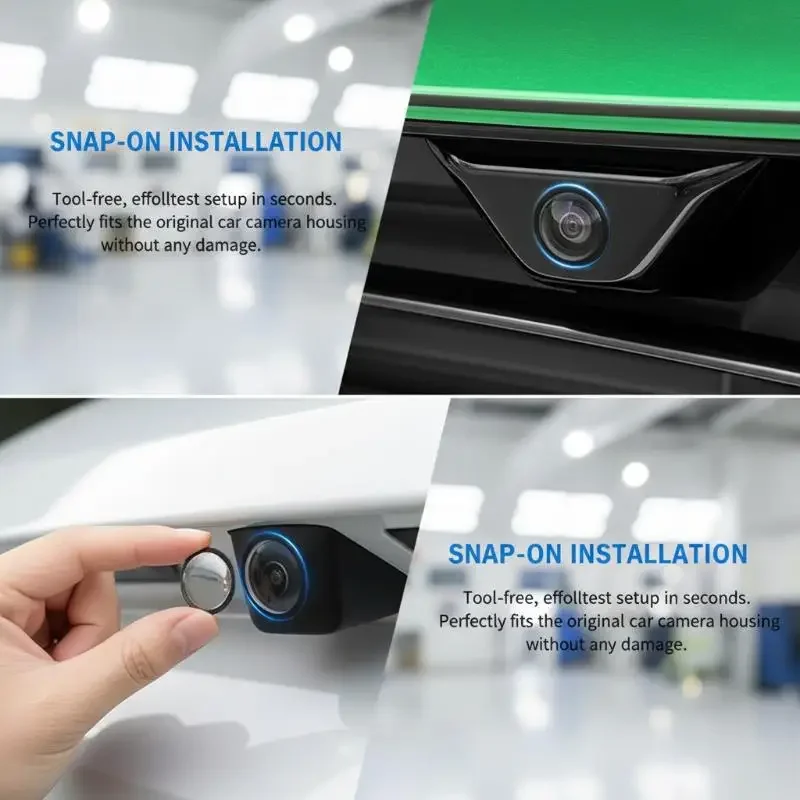 Car Camera Protective Cover 360 ° High-definition Panoramic Reversing Camera Lens Waterproof and Dustproof Protective Cover