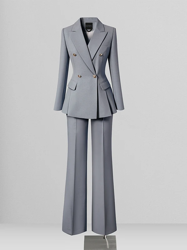 ชุดสูทผู้หญิงทรงเข้ารูป Ele Slim Fit รุ่น Profional ผ้าโพลีเอสเตอร์ผสม เหมาะสำหรับทำงาน เดินทาง หรือใส่ทำงานในสำนักงาน