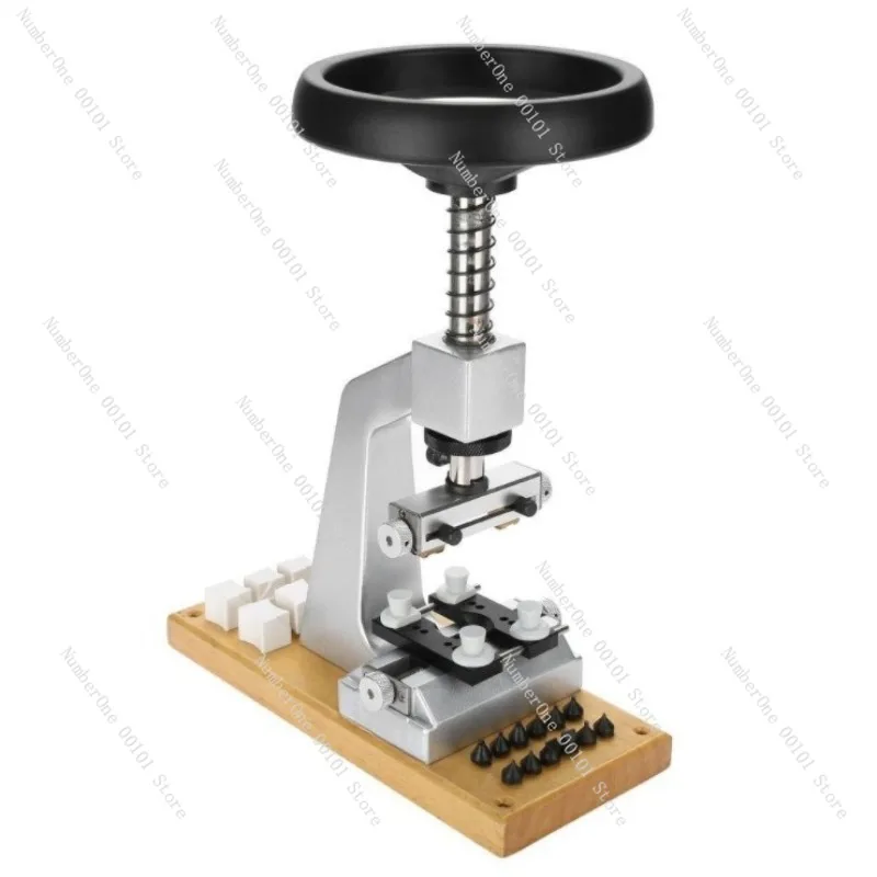 Professional Watch Case Back Opening Machine Desktop Screw Thread Bottom Cover Press with Steering Wheel Watch Opener Tool