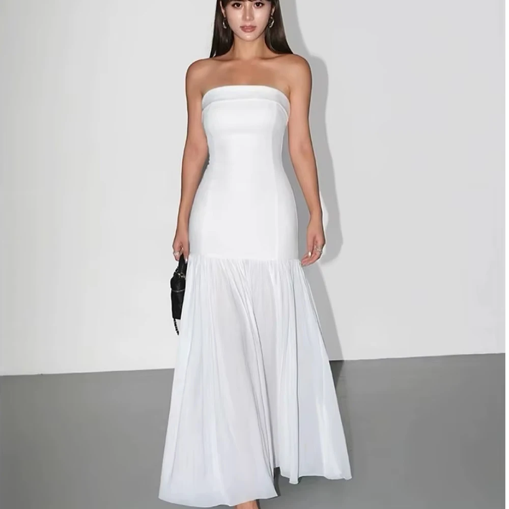 

Customized Gala Dress Line A Luxury Off-shoulder Custom Made Evening Dresses for Women Wedding Party Chiffon Prom Gowns