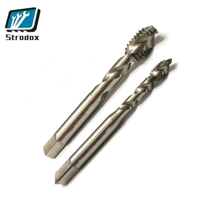 Two-edged Aluminum High-strength Taps Full Grinding Process 5 Pieces Wear-resistant Lasting Sharpness M3 ~ M12