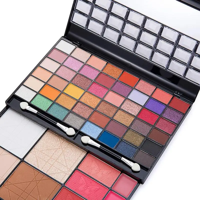 Women Makeup Full Kit Colorful High Pigmented Eyeshadow & Blush Makeup Palette 60 Colors All In One Harmony Makeup Kit Ultimate