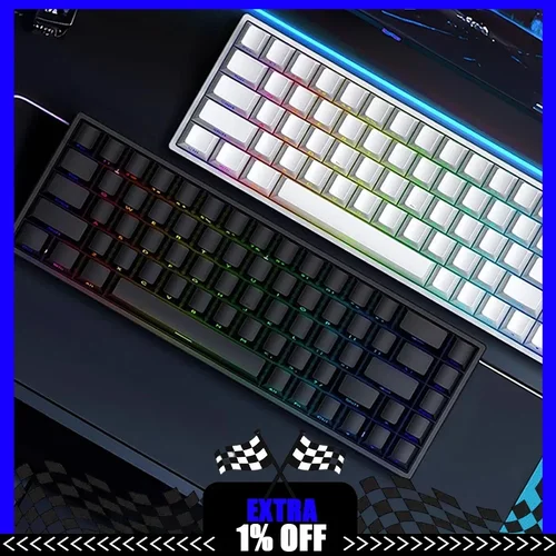 Imagen 2 del producto IROK Mars68 PRO interruptor magnético Gaming E-sport Teclado mecánico inalámbrico RGB batería larga accesorios de juego de intercambio en caliente personalizados