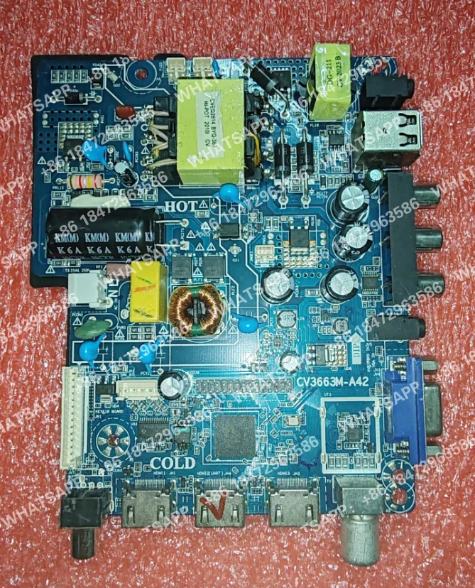 cv3663m-a42-3-in-1-tvマザーボード、良好なテスト済み、45-70v-600ma用の物理写真