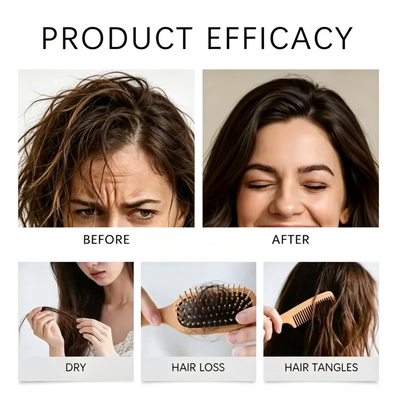 Hair Care Set, Lightweight Hair Care, Truly Non-Greasy! Reduce Various Types Of (hair loss + split ends!)