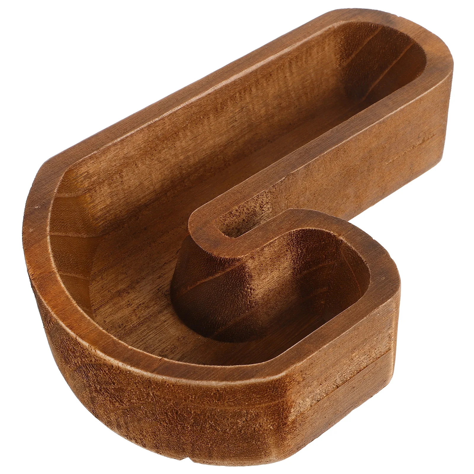 

Christmas Cane Shape Wood Tray Snacks Nuts Fruits Party Serving Platter Bowl Reusable H made Food Dishes Home Decoration Kitchen
