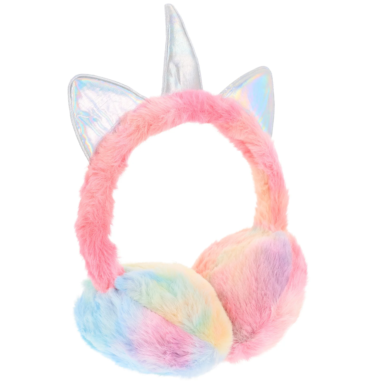 غطاء حماية للأذن على شكل وحيد القرن سباركلي للشتاء الدافئ من أجل قابل لإعادة الاستخدام ومريح للتخييم في الهواء الطلق والمشي لمسافات طويلة والتزلج