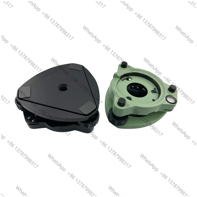 High Quality Three-Jaw Green Black Tribrach Without Optical Plummet 5/8” For Swiss Total Station